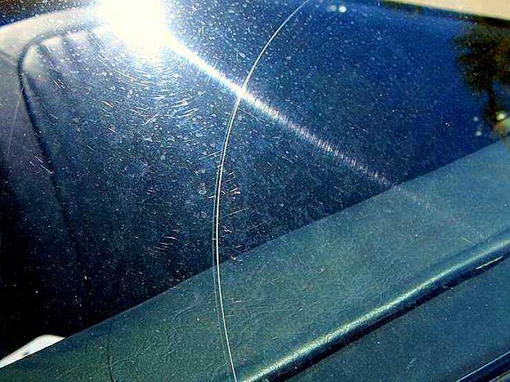Удаление царапин на стекле автомобиля своими руками