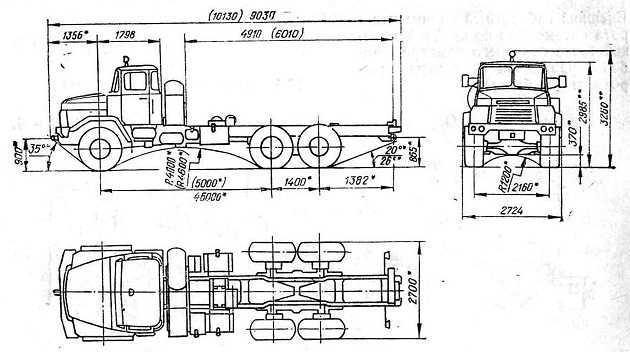 Краз-260 - технические характеристики седельного тягача