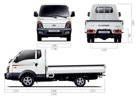 Hyundai porter 2: технические характеристики