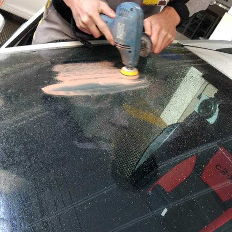 Полировка стекла автомобиля от царапин своими руками