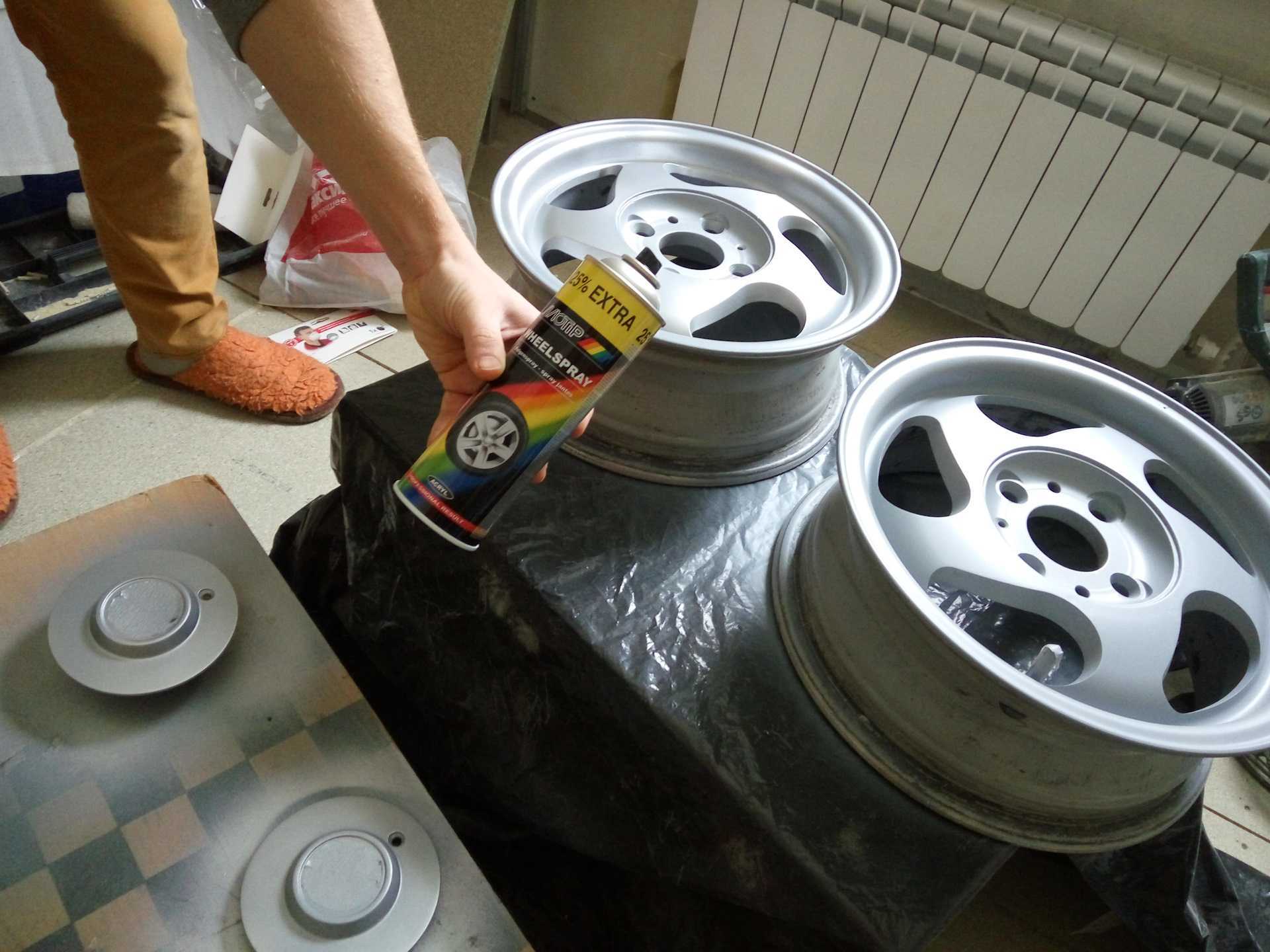 Покраска штампованных дисков своими руками: в какой цвет и чем, иснтрукции + видео