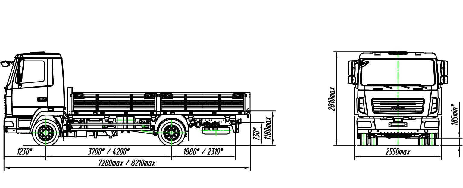 Маз-4370 «зубрёнок»: технические характеристики