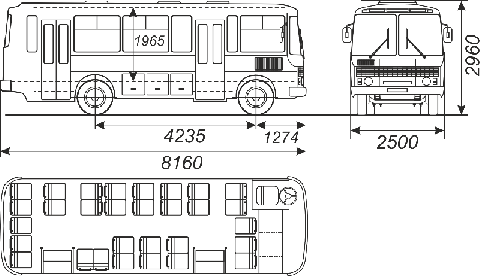 Конструкция элементов кузова автобуса паз-32053-07, паз-4234