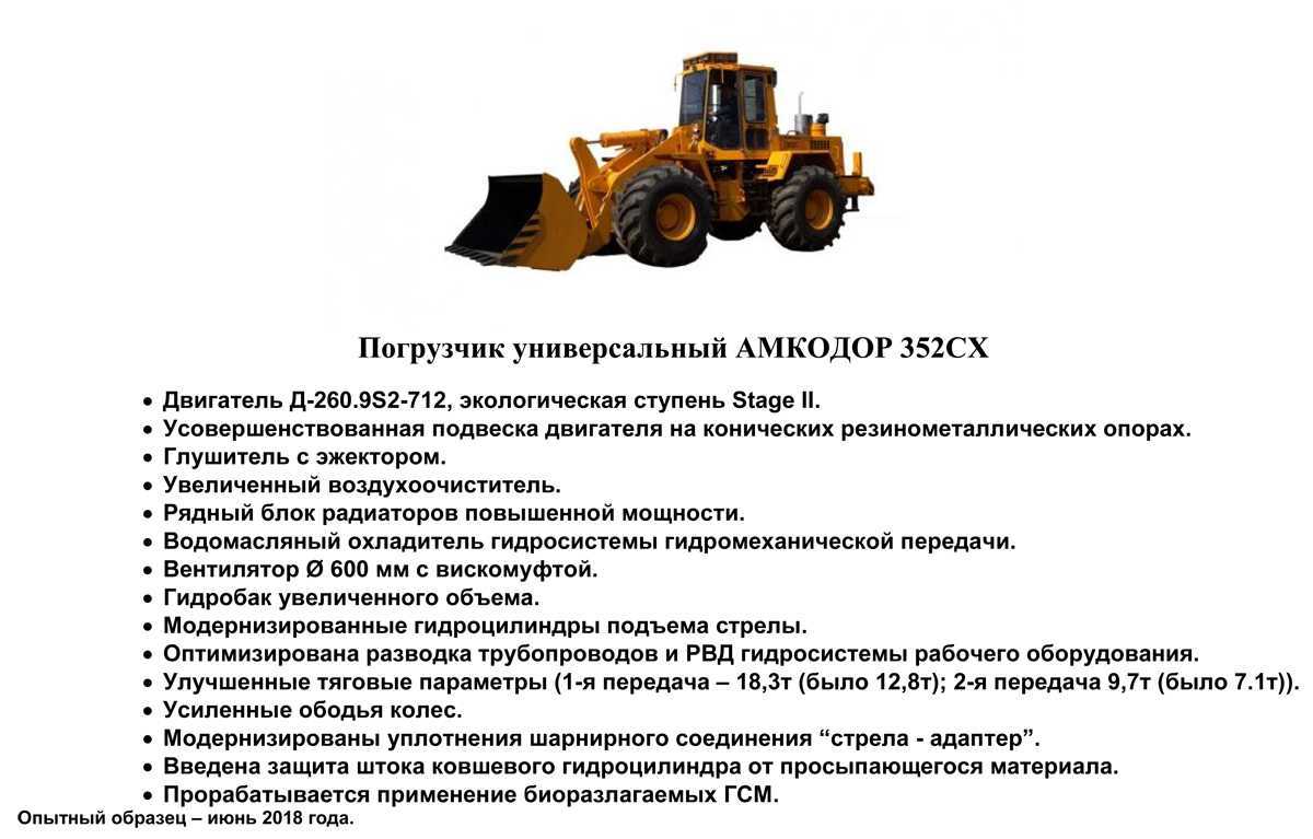 Фронтальные погрузчики амкодор 325, амкодор 333, амкодор 342в, амкодор 343в, амкодор 352, амкодор 361