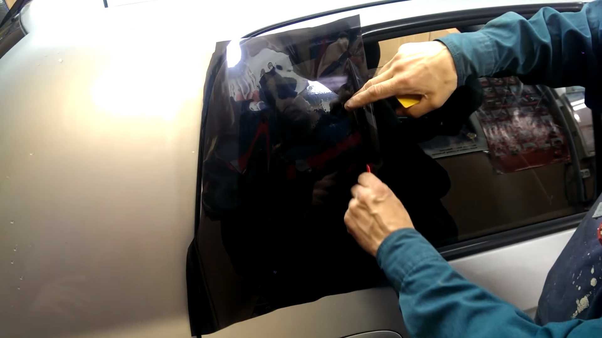 Как тонировать стекла автомобиля своими руками с феном