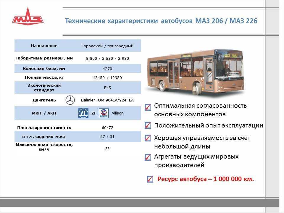 Автобус маз 251 турист: описание