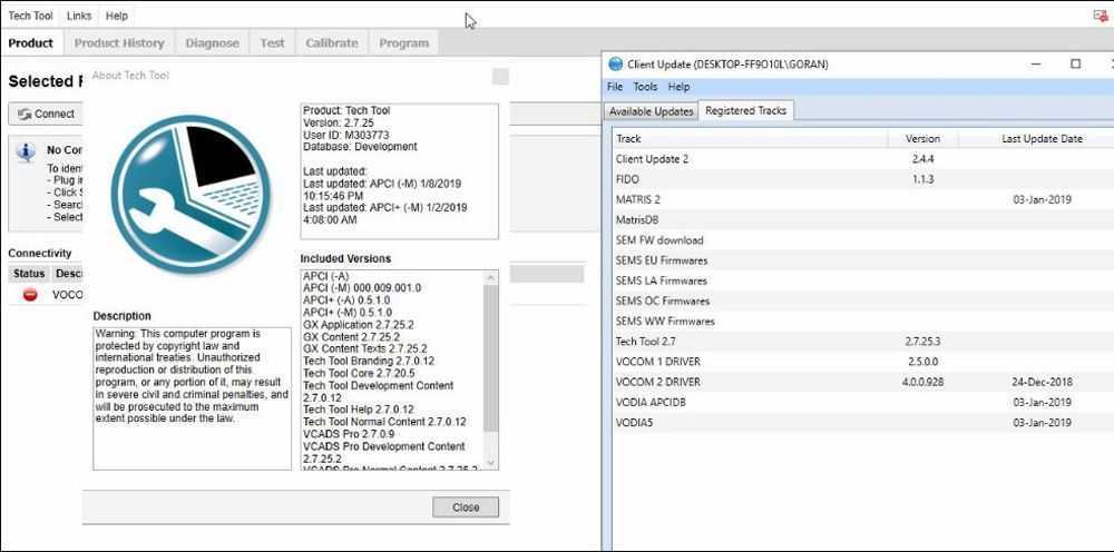 Volvo premium tech tool v2.7.116 full development with apci+ update