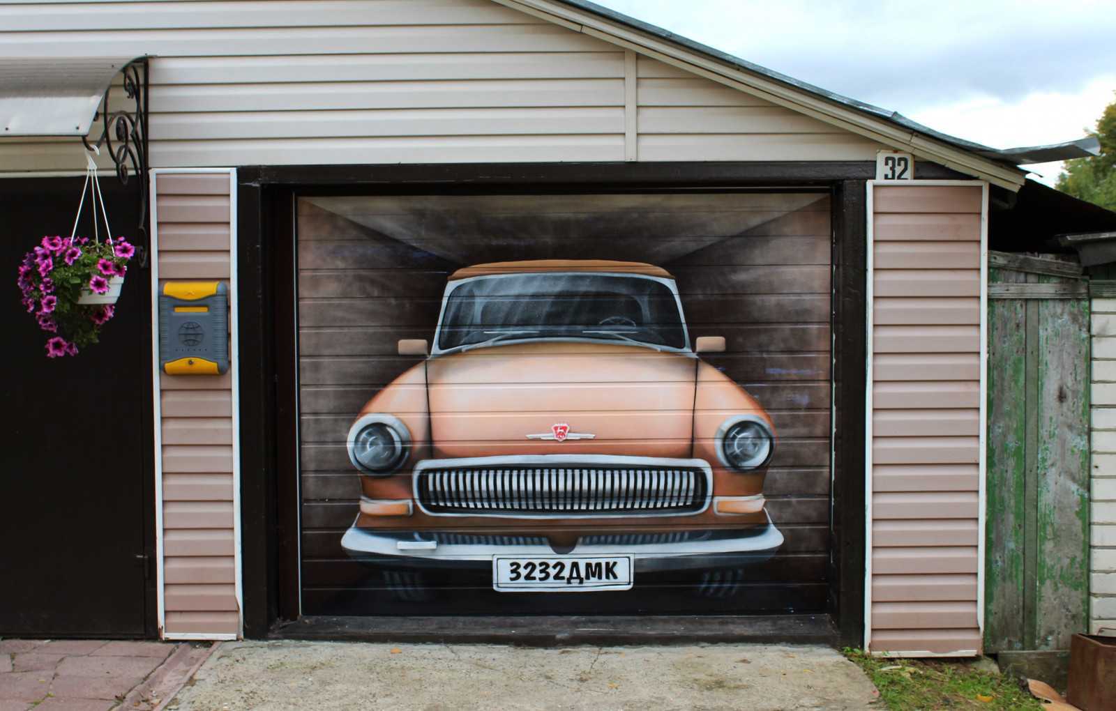 Декор на гаражные ворота