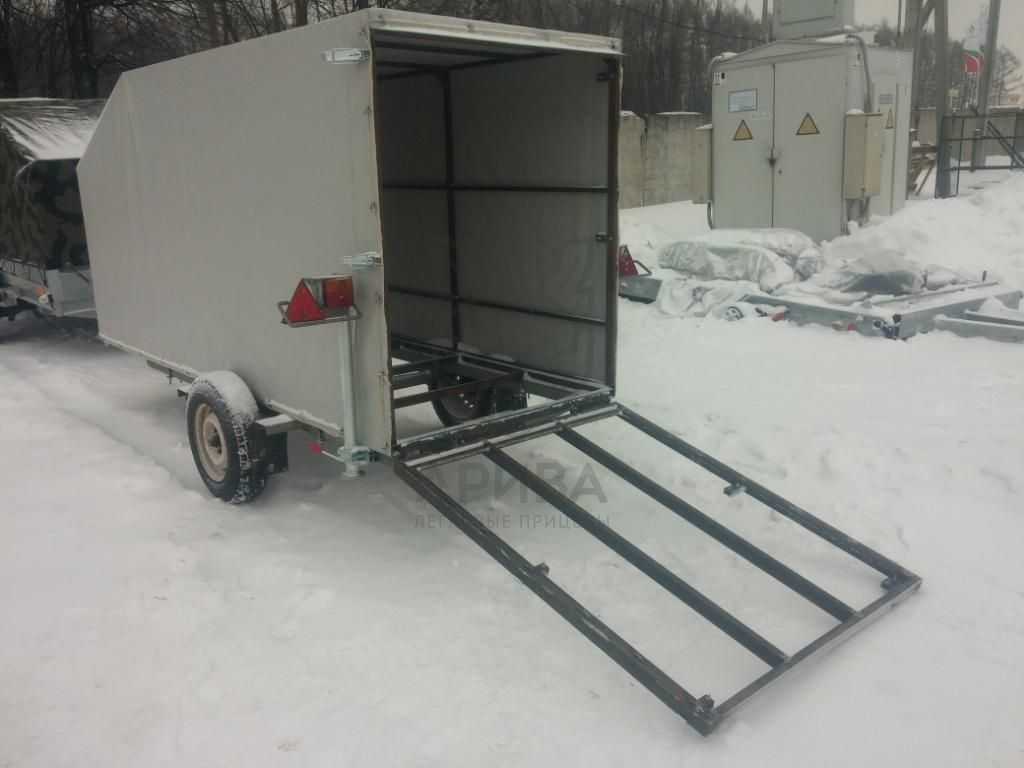 Прицеп для снегохода, отличный помощник при перевозке грузов
