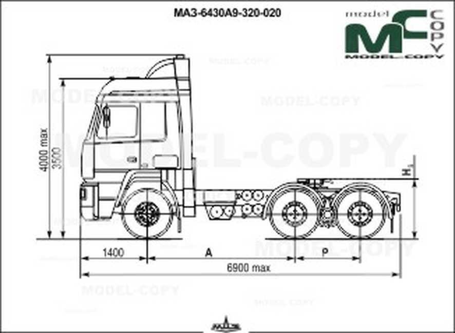 Маз-6430 - обзор, модификации, фото технические характеристики