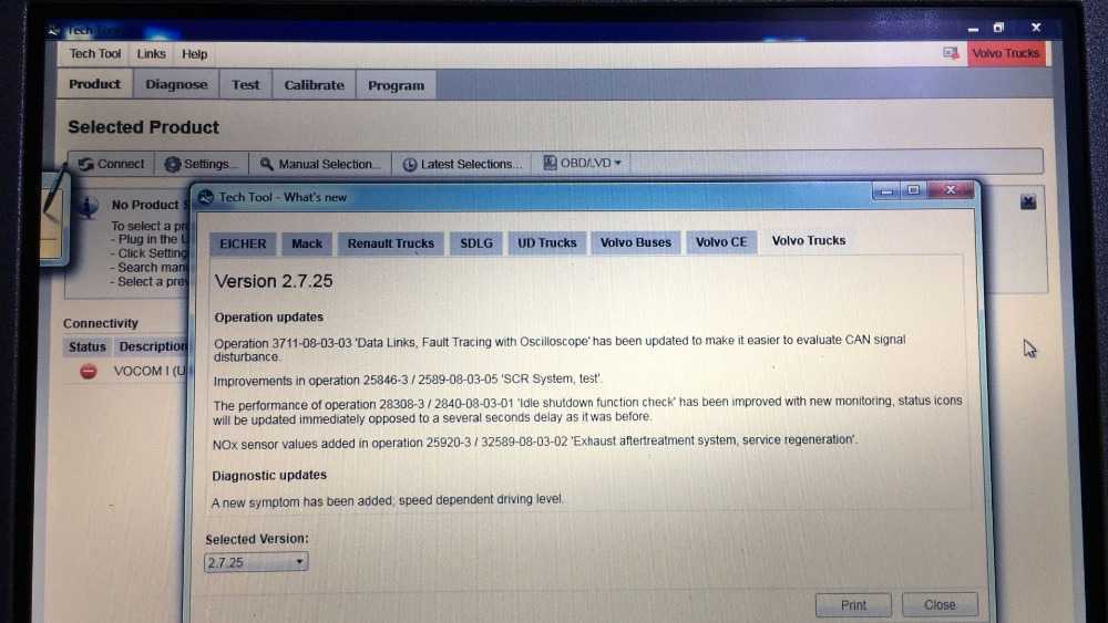 Volvo premium tech tool v2.7.116 full development with apci+ update
