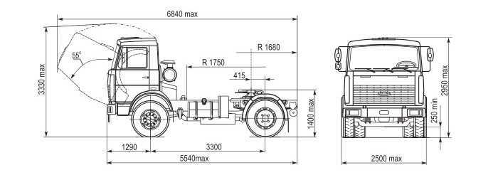 Маз-4371 технические характеристики и устройство, двигатель и расход топлива