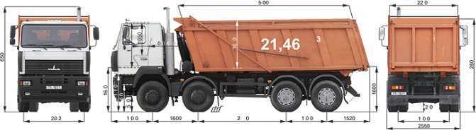 Характеристики бортового грузовика маз-6516 и нескольких популярных модификаций