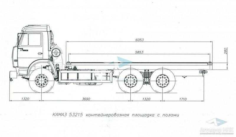 Камаз-53212: технические характеристики
