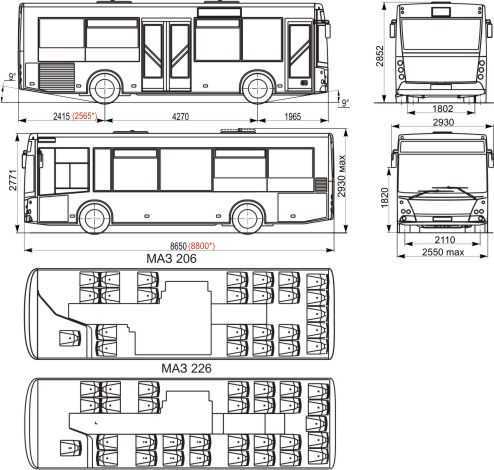 Топ-9 автобусов модельного ряда маз и их технические характеристики