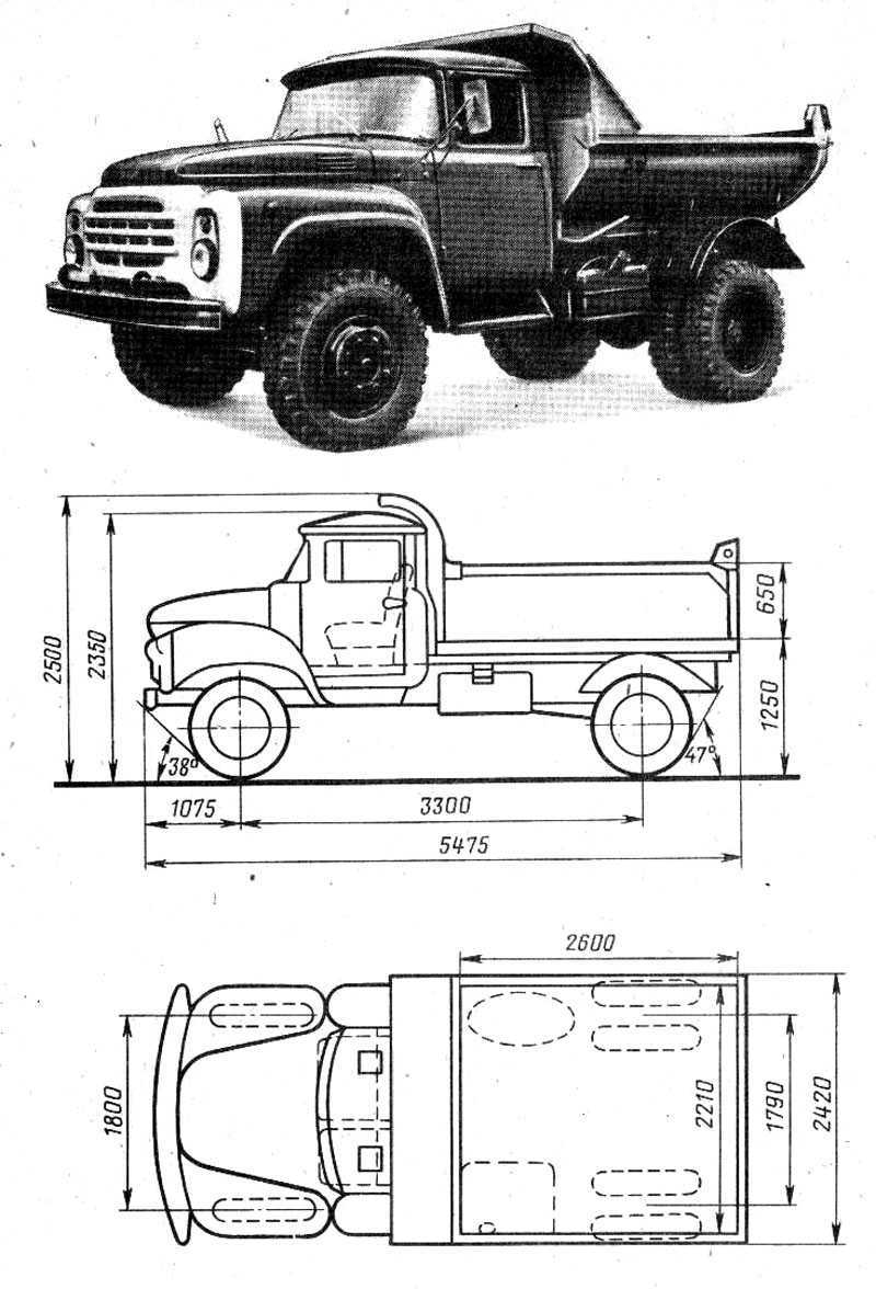 Зил-132 рс 6х6: опытный грузовик ссср для сельского хозяйства