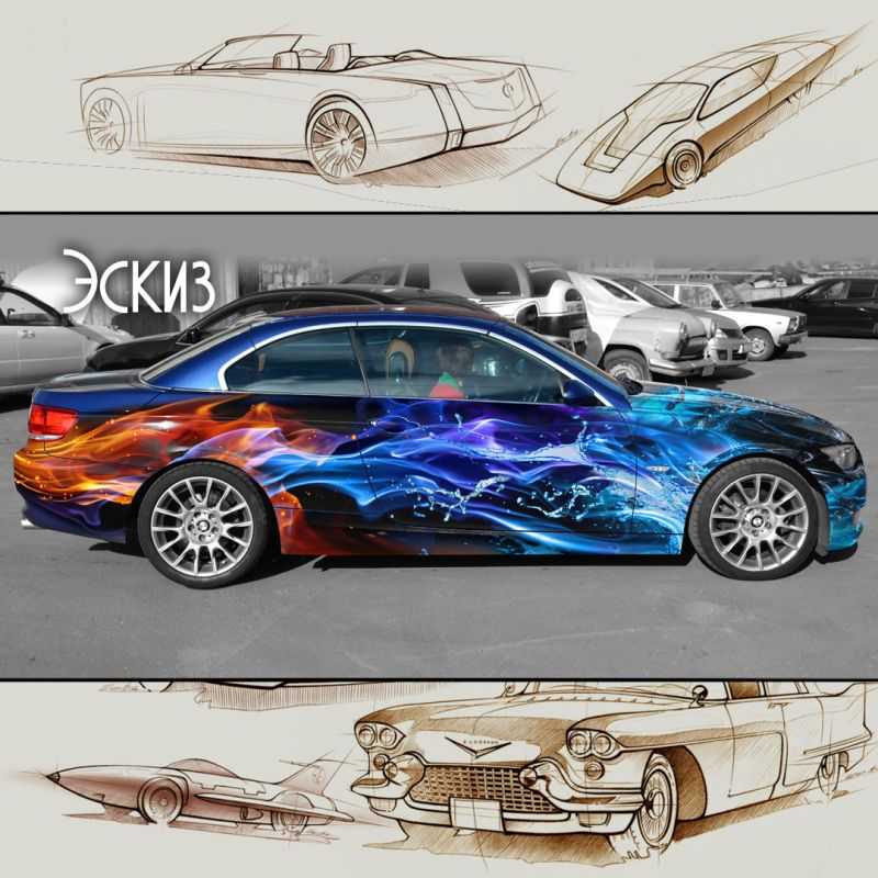 Технология нанесения 3d рисунков на автомобиль