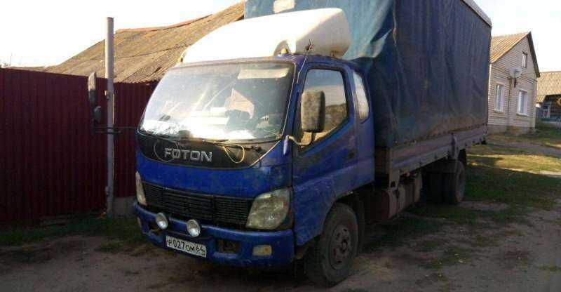 Фотон грузовик технические характеристики грузовика
