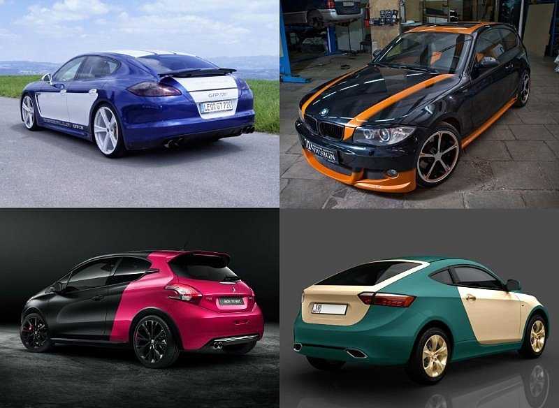Придать авто оригинальный вид позволяет покраска в два цвета Двухцветные автомобили смотрятся интересно, а красить машину таким способом можно самостоятельно
