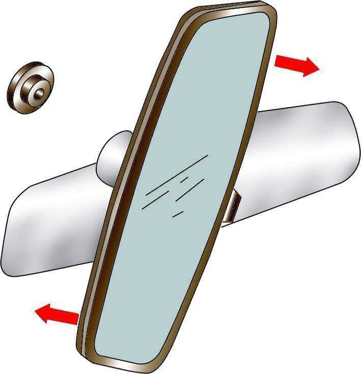 Чем и как правильно приклеить зеркало заднего вида на лобовое стекло