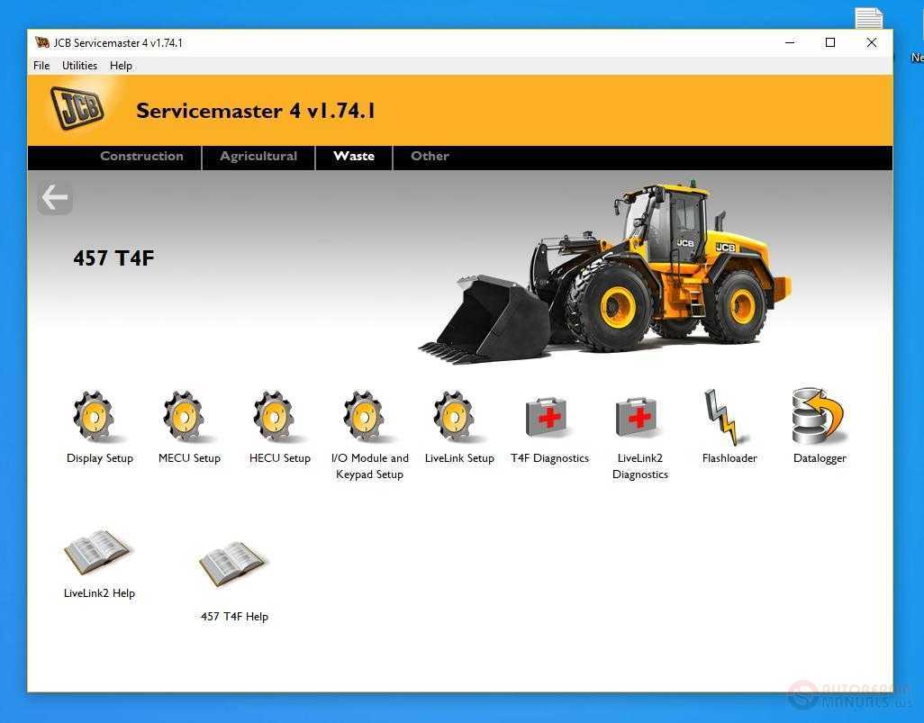 Servicemaster 4 v1.73.3 диагностическое программное обеспечение для экскаватора jcb servicemaster