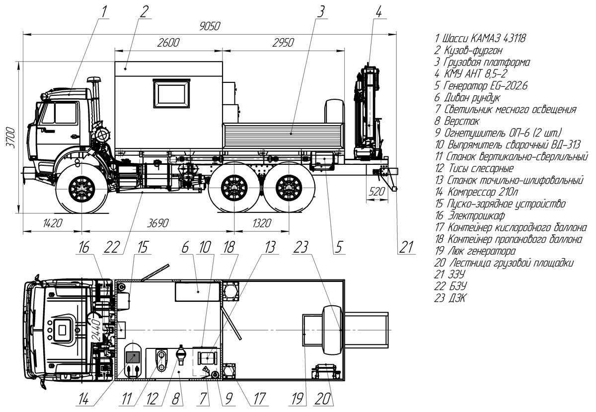 Камаз-43118: грузоподъемность самосвала с манипулятором, норма расхода топлива двигателем, технические характеристики