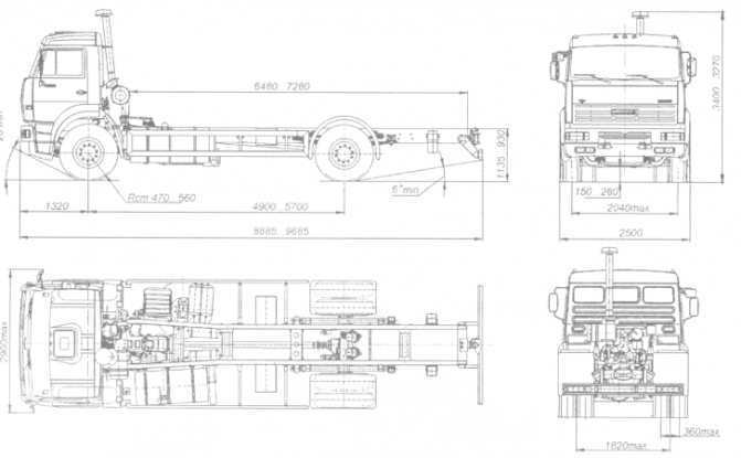 Технические характеристики камаз-4308 | грузовик.биз